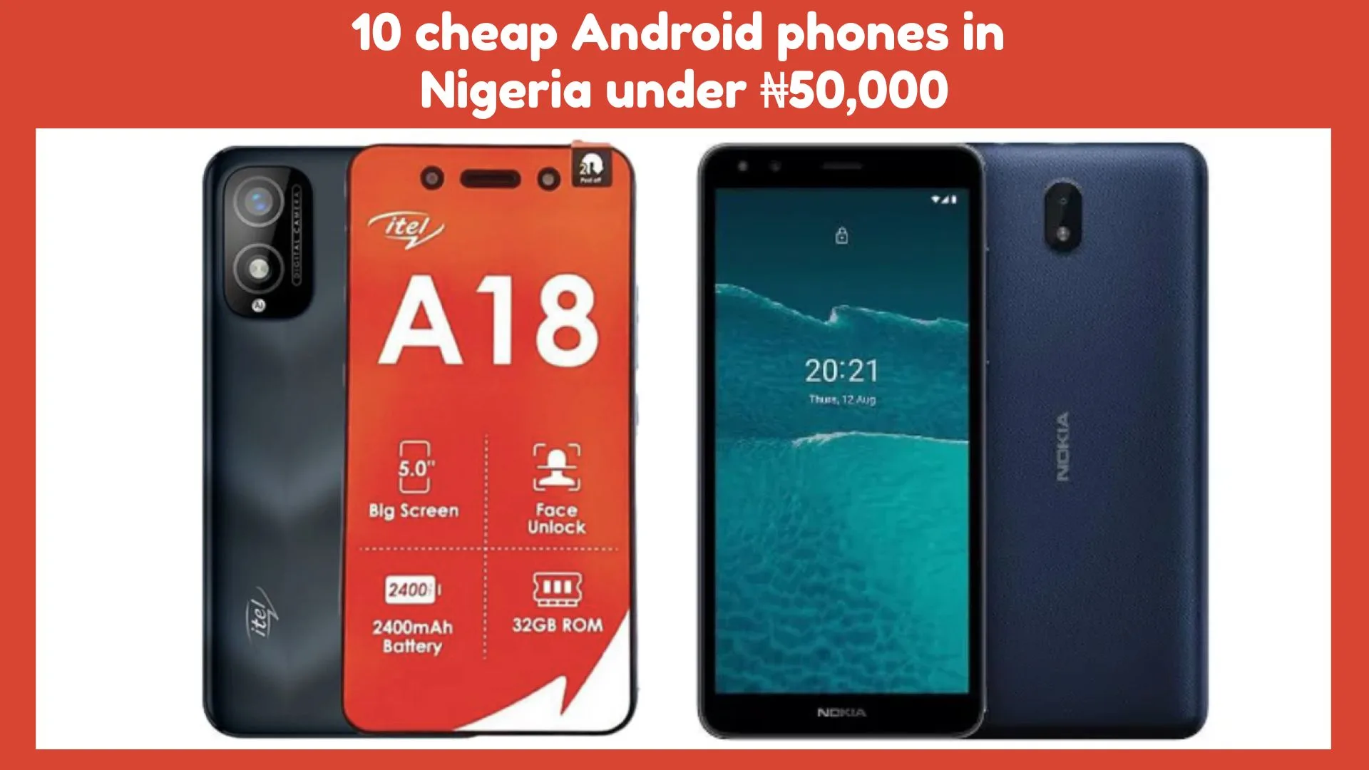 10 cheap Android phones in Nigeria under ₦50,000