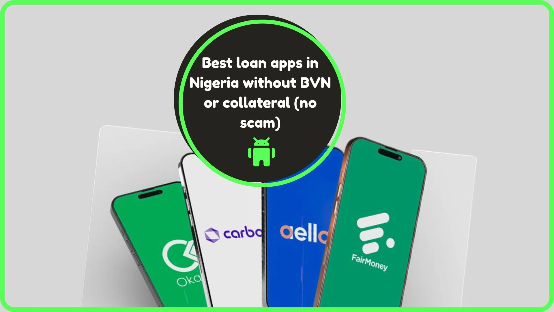 Best loan apps in Nigeria without BVN or collateral (no scam)